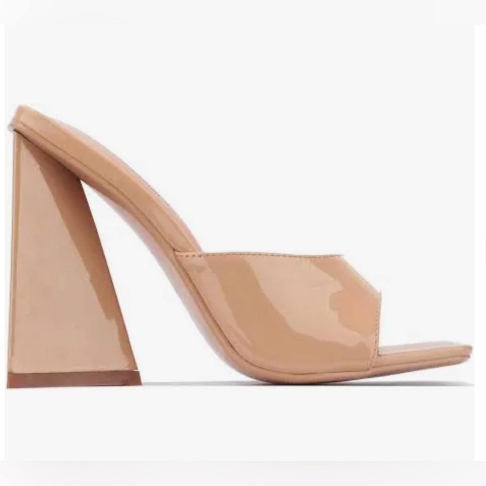 Women’s Cape Robbin MARTY-NUDE Heels Mules Shoes